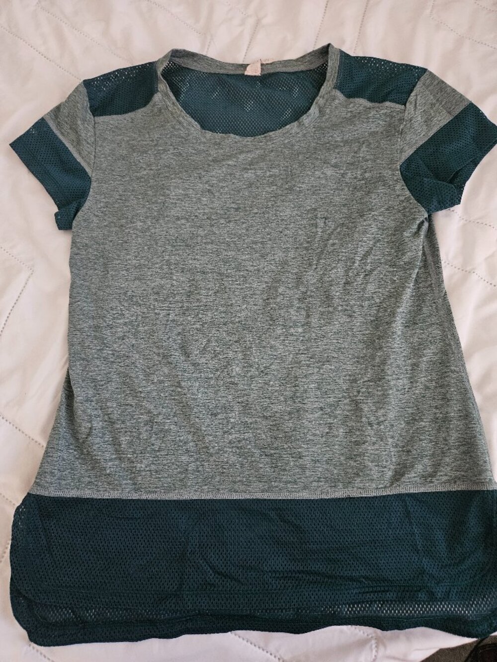 Green Mesh Athletic Top Size Small